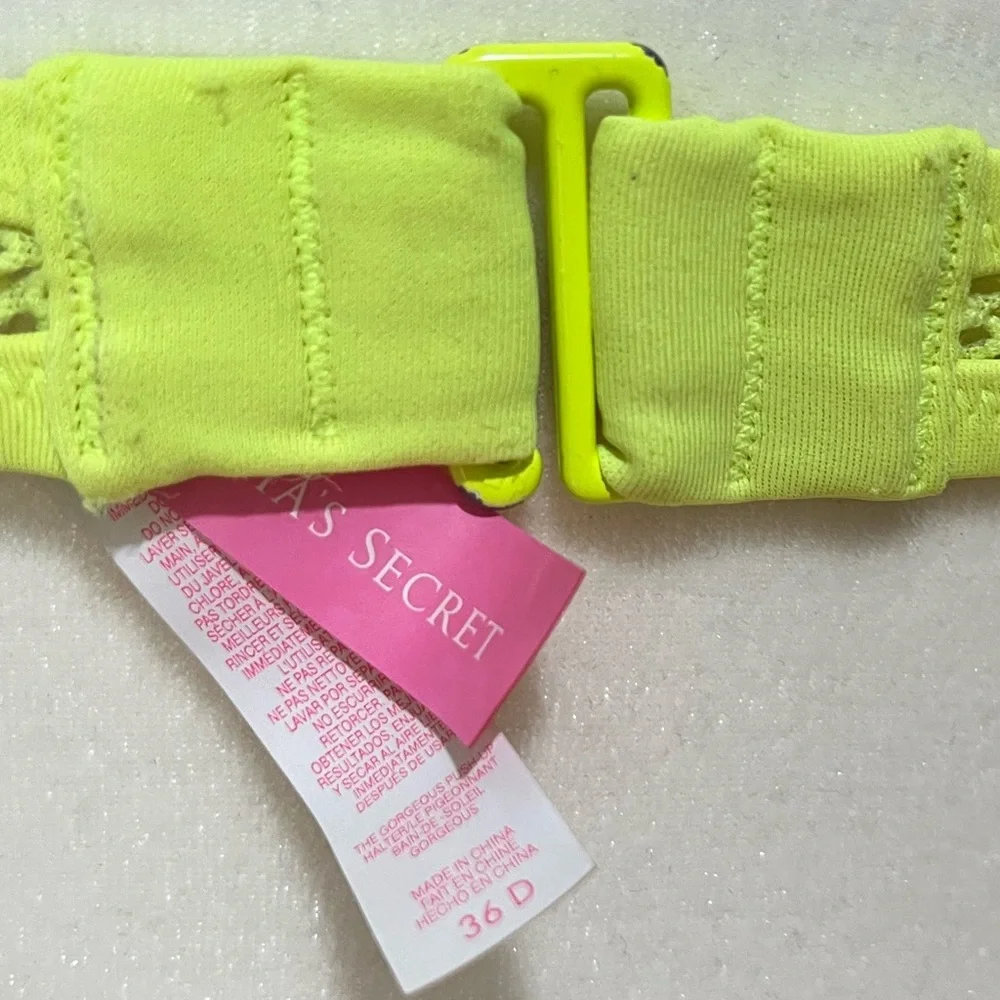 Victoria's Secret Rare Discontinued Padded Swim Bra Top 36D